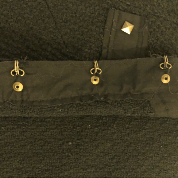 DMBM BLACK COTTON BLEND CROPPED JACKET. Size(XS) - Picture 9 of 14